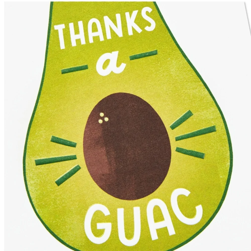 Halmark Thanks A Guac Blank Thank You Cards